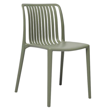 Zero Side Chair Polypropylene - Moss Grey Zero Side Chair Polypropylene - Moss Grey